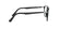 PERSOL 3160V 095 - Black Aviator Eyeglasses for Men - 360° view 270°