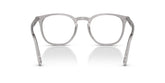 PERSOL 3318V 309 - Grey Square Eyeglasses for Men - back view