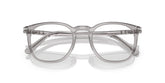 PERSOL 3318V 309 - Grey Square Eyeglasses for Men - folded