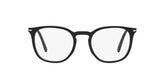 PERSOL 3318V 95 - Black Square Eyeglasses for Men - 360° view 0°