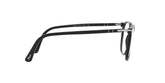 PERSOL 3318V 95 - Black Square Eyeglasses for Men - 360° view 270°