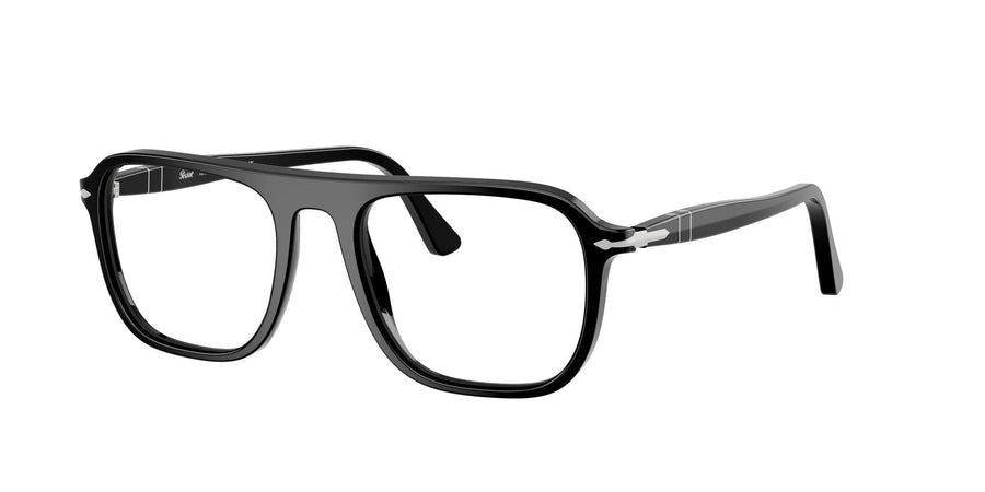 PERSOL 3359V 95 - Black Square Eyeglasses for Men