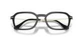 PERSOL 3381V 95 - Black Rectangle Eyeglasses for Men - folded