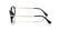 PERSOL 3381V 95 - Black Rectangle Eyeglasses for Men - side view