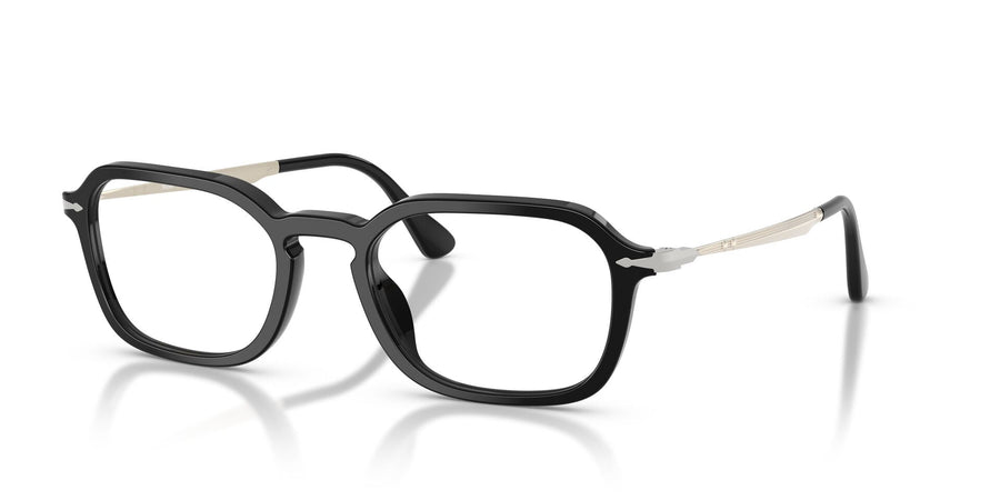 PERSOL 3381V 95 - Black Rectangle Eyeglasses for Men