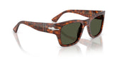 PERSOL 3384S 24/31 - Brown Wayfarer Sunglasses for Men - detail