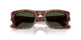 PERSOL 3384S 24/31 - Brown Wayfarer Sunglasses for Men - folded