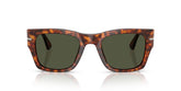 PERSOL 3384S 24/31 - Brown Wayfarer Sunglasses for Men - front view