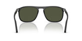 PERSOL 3392S 95/31 - Black Rectangle Sunglasses for Men - back view