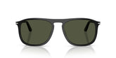 PERSOL 3392S 95/31 - Black Rectangle Sunglasses for Men - front view