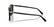 PERSOL 3392S 95/31 - Black Rectangle Sunglasses for Men - side view