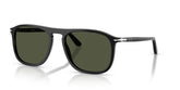 PERSOL 3392S 95/31 - Black Rectangle Sunglasses for Men
