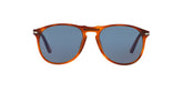 PERSOL 9649S 96/56 - Brown Aviator Sunglasses for Men - 360° view 0°