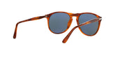PERSOL 9649S 96/56 - Brown Aviator Sunglasses for Men - 360° view 210°