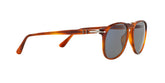 PERSOL 9649S 96/56 - Brown Aviator Sunglasses for Men - 360° view 300°