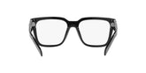 PRADA 08ZV 1AB1O1 - Black Square Eyeglasses for Men - 360° view 180°