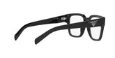 PRADA 08ZV 1AB1O1 - Black Square Eyeglasses for Men - 360° view 240°