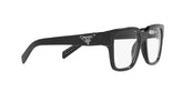 PRADA 08ZV 1AB1O1 - Black Square Eyeglasses for Men - 360° view 300°