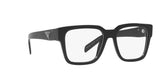 PRADA 08ZV 1AB1O1 - Black Square Eyeglasses for Men - 360° view 330°