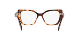 PRADA 18WV 07R1O1 - Brown Cat-Eye Eyeglasses for Women - 360° view 180°