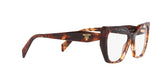 PRADA 18WV 07R1O1 - Brown Cat-Eye Eyeglasses for Women - 360° view 300°