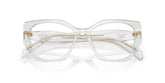 PRADA 18WV 12R1O1 - Grey Cat-Eye Eyeglasses for Women - folded