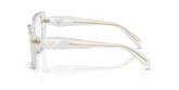 PRADA 18WV 12R1O1 - Grey Cat-Eye Eyeglasses for Women - side view