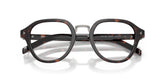 PRADA 0PRC05V 17N1O1 - Brown Round Eyeglasses for Men - folded