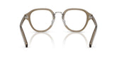 PRADA 0PRC05V 18T1O1 - Brown Round Eyeglasses for Men - back view