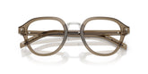 PRADA 0PRC05V 18T1O1 - Brown Round Eyeglasses for Men - folded