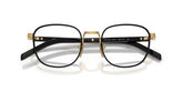 PRADA 0PRD50V 5AK1O1 - Gold Square Eyeglasses for Men - folded