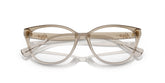 RALPH 7135 6126 - Brown Cat-Eye Eyeglasses for Women - folded