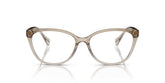 RALPH 7135 6126 - Brown Cat-Eye Eyeglasses for Women - front view