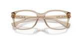 RALPH 7155U 5802 - Beige Rectangle Eyeglasses for Women - folded