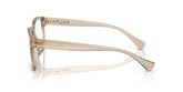 RALPH 7155U 5802 - Beige Rectangle Eyeglasses for Women - side view
