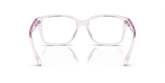 RALPH 7155U 6121 - Transparent Rectangle Eyeglasses for Women - back view