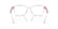 RALPH 7155U 6121 - Transparent Rectangle Eyeglasses for Women - back view