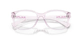 RALPH 7155U 6121 - Transparent Rectangle Eyeglasses for Women - folded