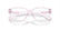 RALPH 7155U 6121 - Transparent Rectangle Eyeglasses for Women - folded