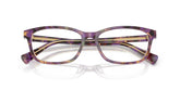RALPH 7194U 6303 - Brown Rectangle Eyeglasses for Women - folded