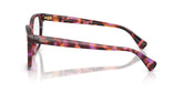 RALPH 7196U 6239 - Brown Square Eyeglasses for Women - side view
