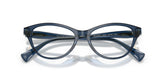 RALPH 7197U 6346 - Blue Cat-Eye Eyeglasses for Women - folded