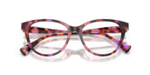 RALPH 7198U 6239 - Brown Cat-Eye Eyeglasses for Women - folded