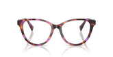 RALPH 7198U 6239 - Brown Cat-Eye Eyeglasses for Women - front view