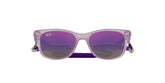RAY BAN 9052S 7147B1 - Mauve Wayfarer Eyeglasses for Kids - 360° view 0°