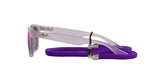 RAY BAN 9052S 7147B1 - Mauve Wayfarer Eyeglasses for Kids - 360° view 90°
