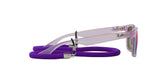 RAY BAN 9052S 7147B1 - Mauve Wayfarer Eyeglasses for Kids - 360° view 270°