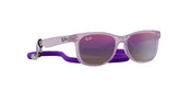 RAY BAN 9052S 7147B1 - Mauve Wayfarer Eyeglasses for Kids - 360° view 330°