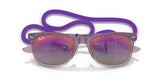RAY BAN 9052S 7147B1 - Mauve Wayfarer Eyeglasses for Kids - folded