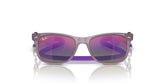 RAY BAN 9052S 7147B1 - Mauve Wayfarer Eyeglasses for Kids - front view